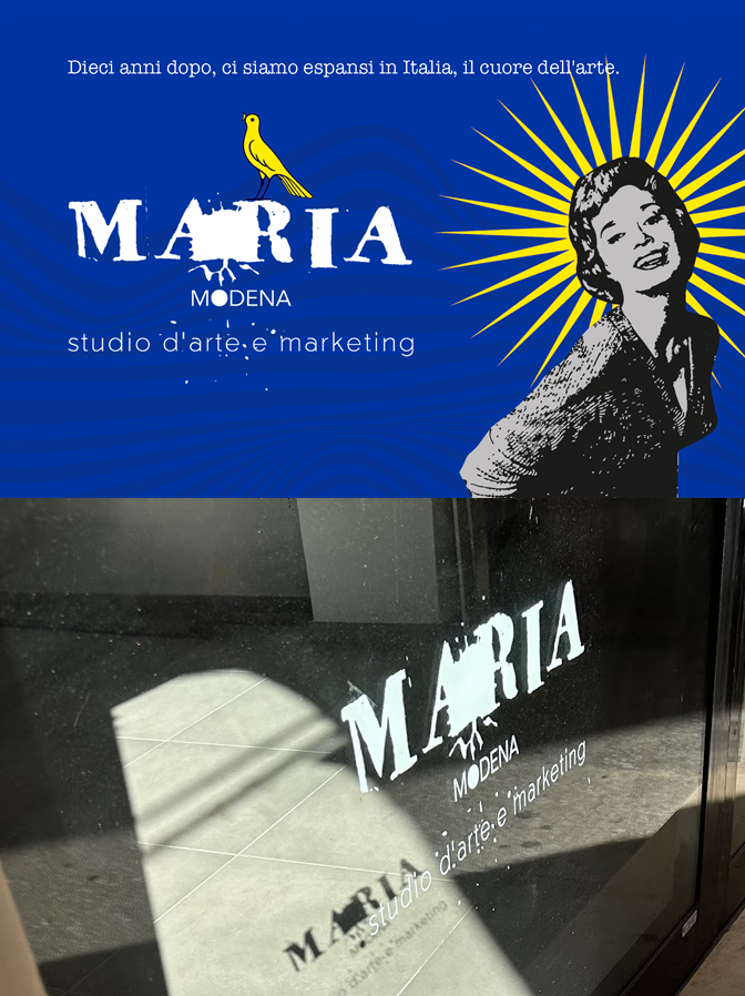Arrivato in Italia, ispirato dall'arte, ho deciso di creare uno studio di marketing ma dedicarmi anche all'arte.